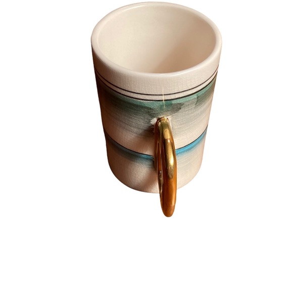 Anthropologie Earthenware Hand painted Coffee/Tea Mug designed by Fliff Carr - Picture 7 of 8